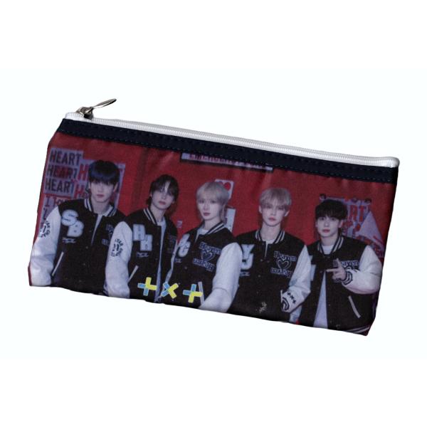 TXT グッズ ペンケース ポーチ バッグ 小物入れ コスメポーチ red