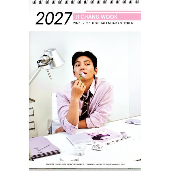 チチャンウク グッズ 卓上 カレンダー (写真集) 2026~2027年 (2年分) + ステッカー...