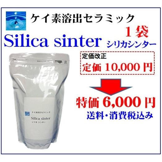 シリカ シリカ水 ケイ素 ケイ素水 が自宅で簡単に作れる シリカシンター１袋 高濃度150mg/Lの...