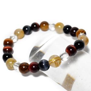 梵字彫刻 八守護仏 タイガーアイ オニキス ブレスレット 天然石