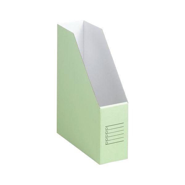 （まとめ） 山田紙器 ファイルカートン A4判タテ型（収納幅80mm）10個入 FC-LG もえぎ ...