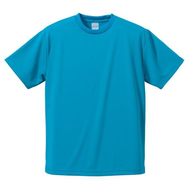 UVカット・吸汗速乾・5枚セット・4.1オンスさらさらドライ Tシャツ ターコイズ ブルー 150c...