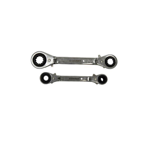 SIGNET シグネット 30704 4サイズ対応 めがねレンチ セット 工具 ツール DIY 作業...