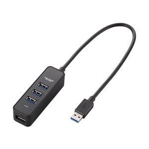エレコム USB3.0ハブ/マグネット付/バスパワー専用/4ポート/ブラック U3H-T405BBK