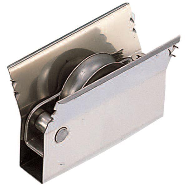 サッシ取替戸車 8型 ステンレス車 丸型 ABS-0081 [20個入]〔0820-00012〕