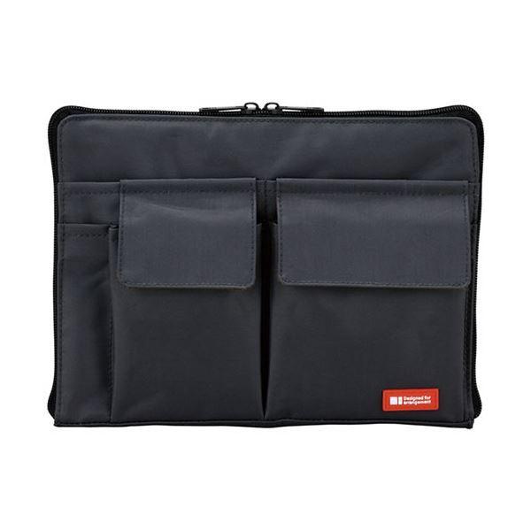 （まとめ）リヒトラブ バック・イン・バッグ A5黒 A-7553-24 1個〔×5セット〕