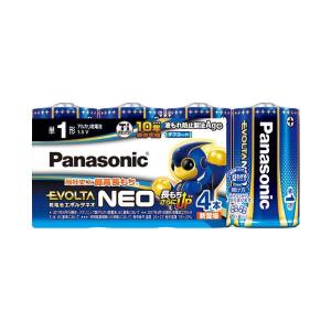（まとめ） Panasonic 乾電池エボルタネオ単1形 4本入 LR20NJ／4SW〔×10セット〕｜powerstone-kaiundou