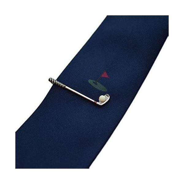 SWANK（スワンク） タイバー・ネクタイセット 〔タイバーデザイン：ゴルフ〕