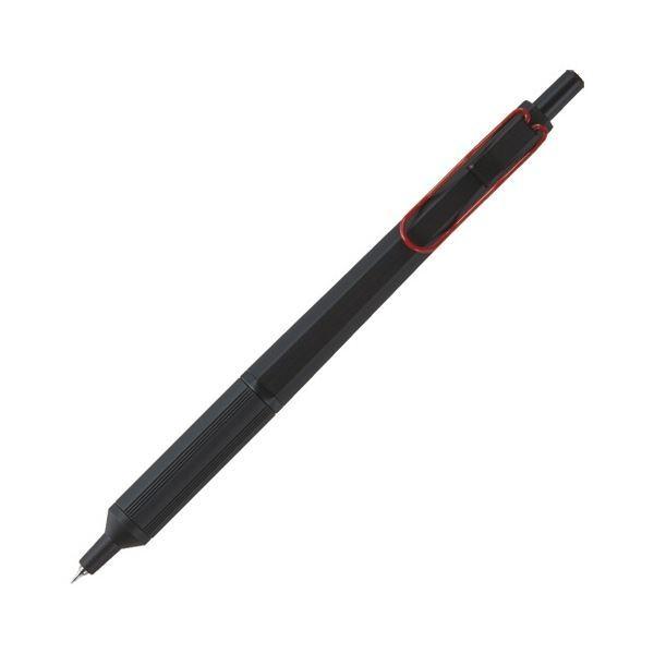 (まとめ) 三菱鉛筆 油性ボールペン ジェットストリーム エッジ 0.38mm 黒 (軸色：ブラック...