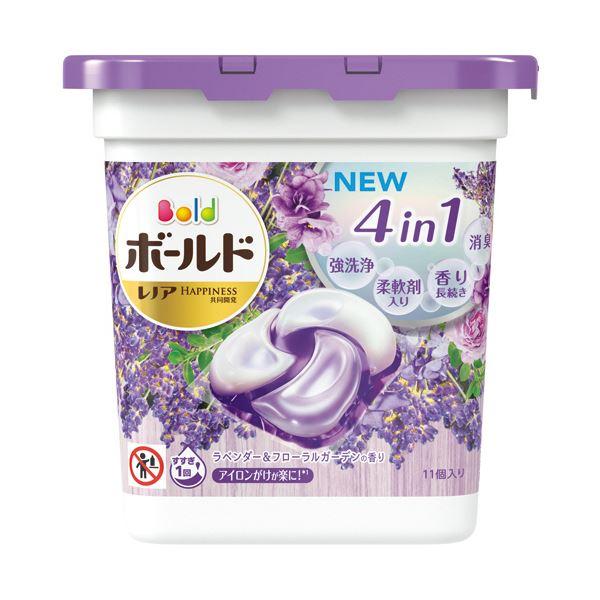 （まとめ）P＆G ボールド ジェルボール4D ラベンダー＆フローラルガーデンの香り 本体 1パック（...