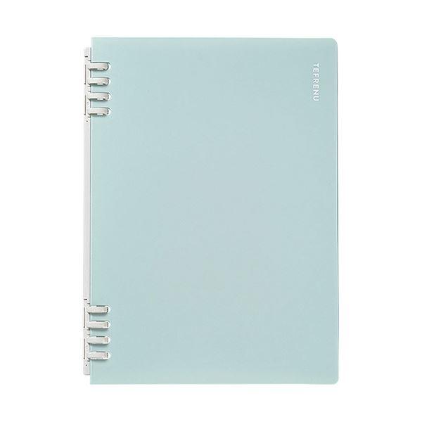キングジム リングノート テフレーヌA5タテ 水色 CN9854TEミス 1セット(5冊)