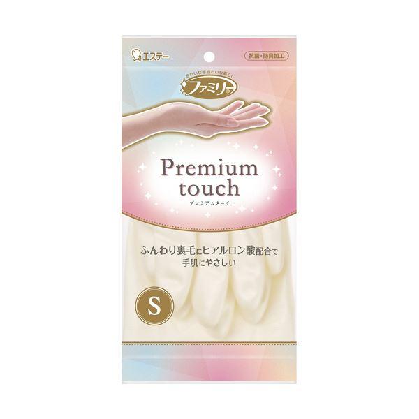（まとめ） エステーファミリー プレミアムタッチ ヒアルロン酸 パールホワイト S 1双 〔×10セ...