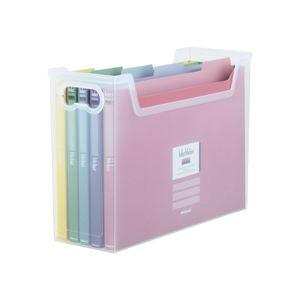 ナカバヤシインデックスファイルボックスF1 A4ヨコ ペーパーファイル5冊付 クリア フボI-F1-...