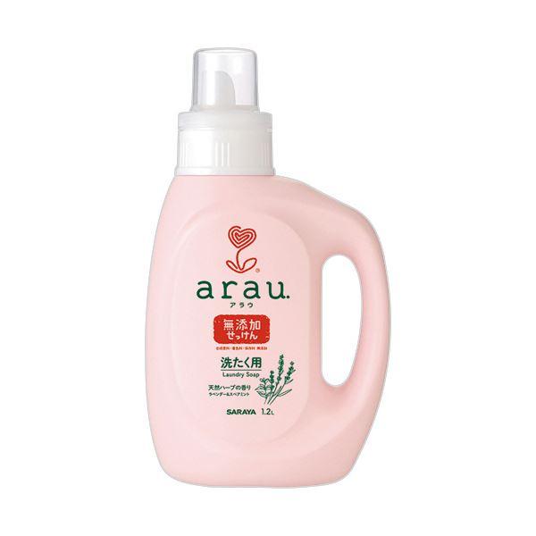 （まとめ） サラヤアラウ.洗たく用せっけん 本体 1.2L 1本 〔×2セット〕