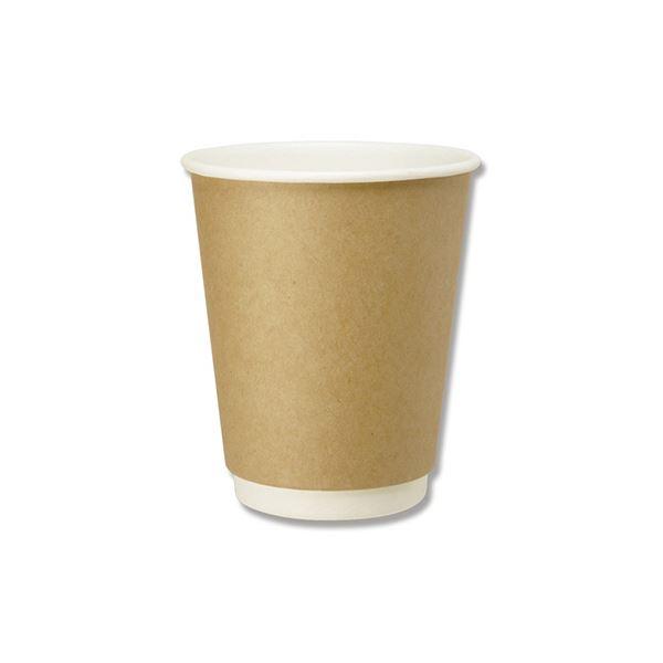 シモジマHEIKO 紙コップ 二重断熱カップ 8オンス クラフト 口径80mm #004537003...