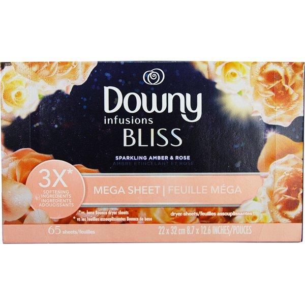 ダウニー インフュージョン 衣類乾燥機用柔軟仕上げシート アンバー＆ローズ〔3本セット〕