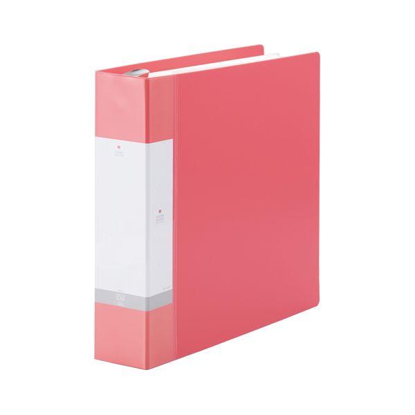 LIHIT LAB クリヤーブックポケット交換タイプ A4 55+1P G3808-3 アカ