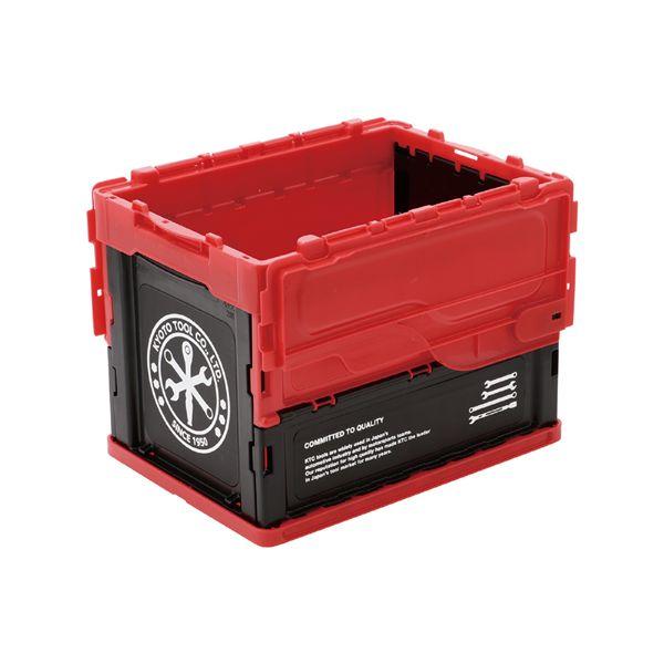 KTC 京都機械工具 折り畳みコンテナ 20L レッド YG-195