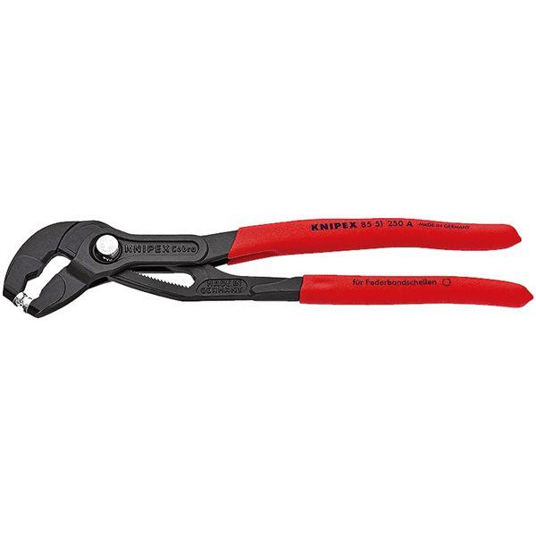 KNIPEX クニペックス スプリングホースクリッププライヤー プラスチックコーティング 」プラスチ...