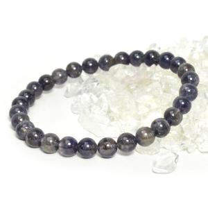 アイオライトサンストーン 10mmブレスレット キラキラのラメが出る