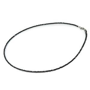 最安値に挑戦中】ブラックダイヤネックレス 30ct K18WG ブラック