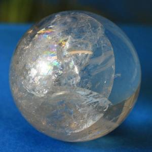 レインボークォーツ スフィア 丸玉 ボール rainbow 虹入り水晶 aurora