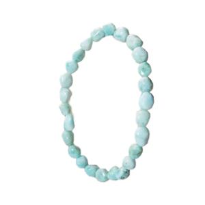 ラリマー ブレスレット larimar pectolite ラリマール ペクトライト ソーダ珪灰石 ジュエリー アクセサリー 1点もの 現品撮影 LAB-20｜powerstonetourmaline