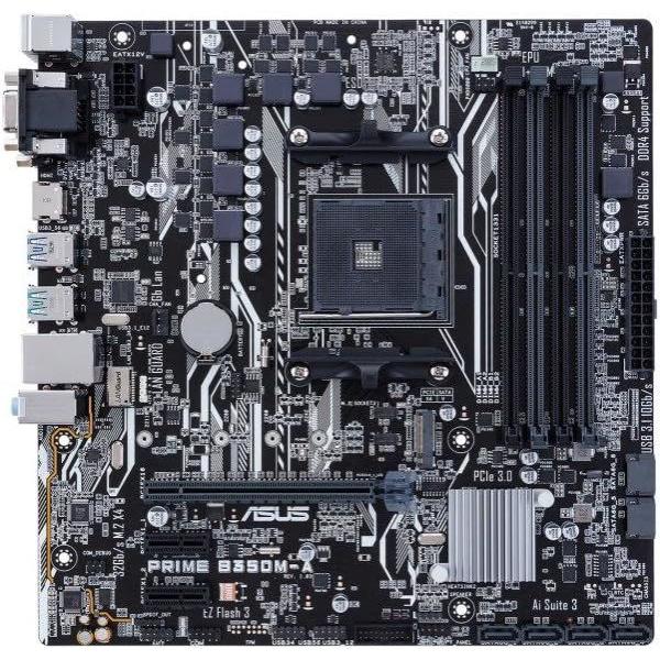 ASUS PRIME B350M-A AM4 AMD B350 SATA 6Gb/s USB 3.1...