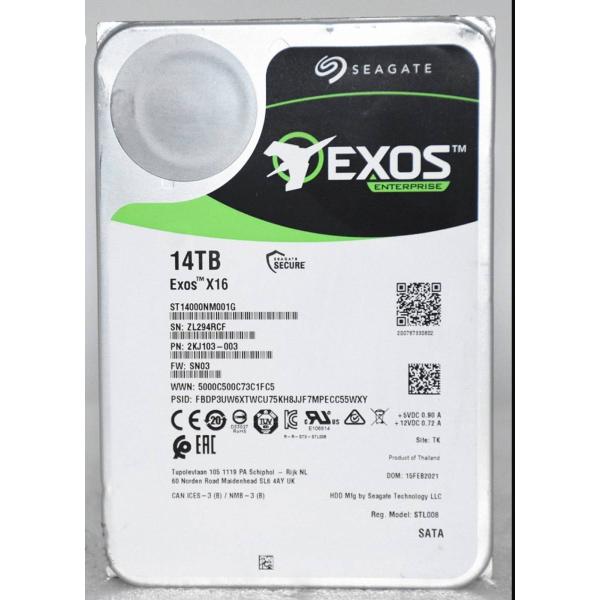 HDD SEAGATE ST14000NM001G 14TB 3.5インチ 7200rpm HDD ...