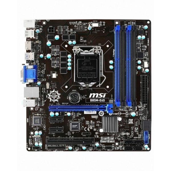 MSI B85M-E45 LGA 1150 Intel B85 HDMI SATA 6Gb/s US...