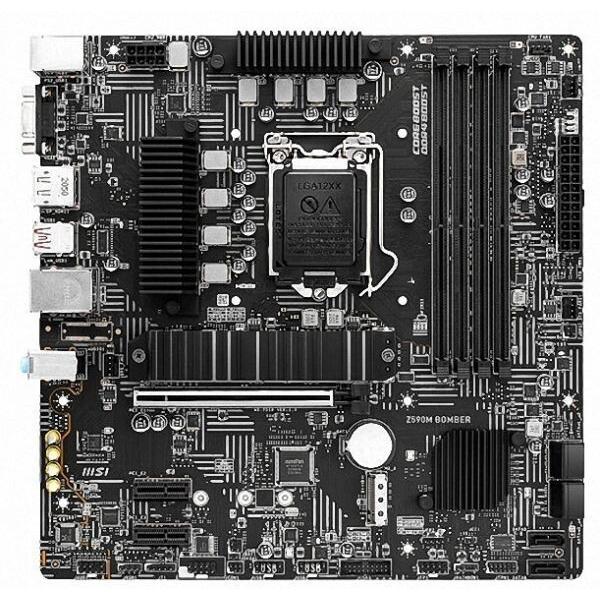 MSI Z590M BOMBER LGA1200 Intel Z590 M.2 DDR4 Micro...