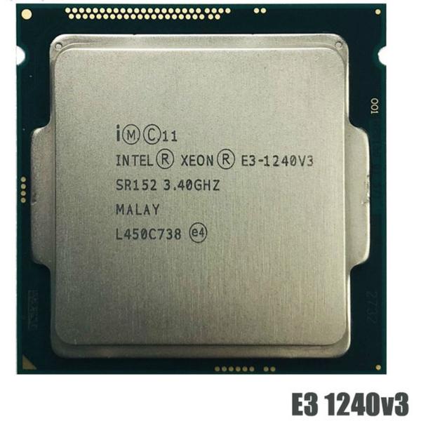 2個セット Intel Xeon E3-1240 v3 SR152 4C 3.4GHz 8MB 80...