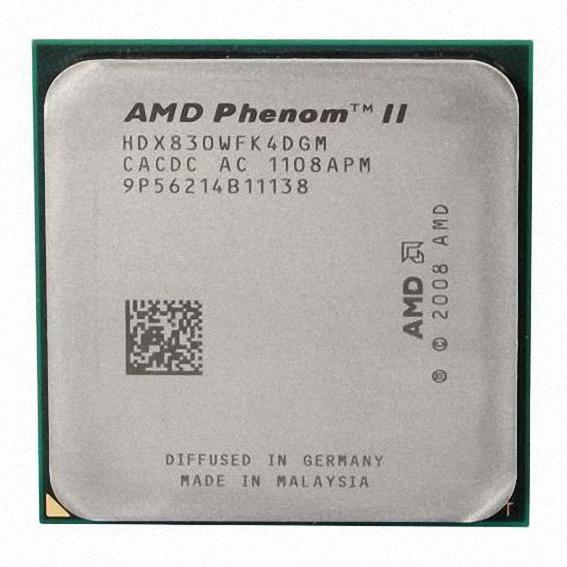 AMD Phenom II X4 830 2.8GHz 4MB 95W 2GHz AM3 HDX83...