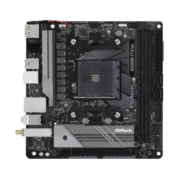 ASRock A520M-ITX/AC Supports 3rd Gen AMD AM4 Ryzen...