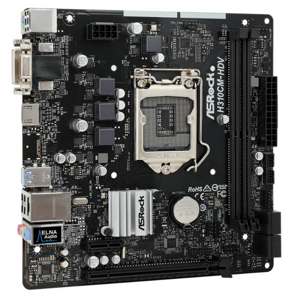 ASRock H310CM-HDV LGA 1151 (300 Series) Intel H310...