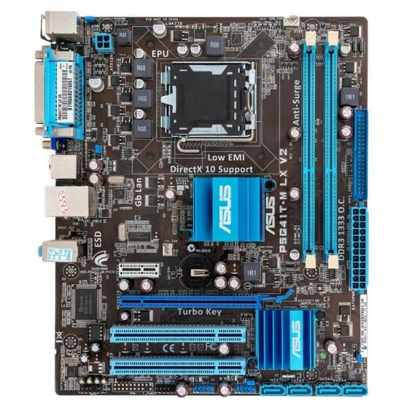 ASUS P5G41T-M LX V2 LGA 775 DDR3 8GB Intel G41 Mot...