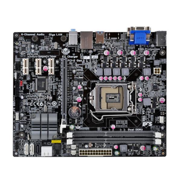 ECS B75H2-M2 LGA1155 M-ATX B75 Motherboard   SATA3...