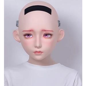 全頭マスク カツラ付き 月神DE フルマスク ドール ヘッド 全頭マスク カツラ付き 月神DE フルマスク ドール ヘッド