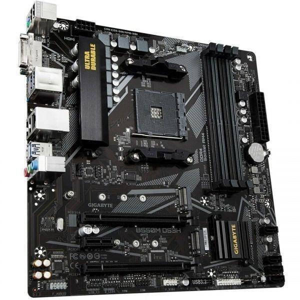 GIGABYTE B550M DS3H AM4 AMD B550 Micro-ATX Motherb...