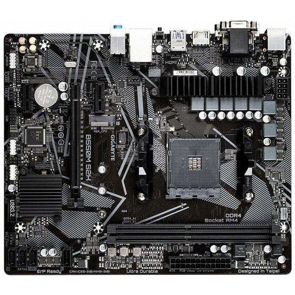 GIGABYTE B550M S2H AM4 AMD B550 SATA 6Gb/s Micro A...
