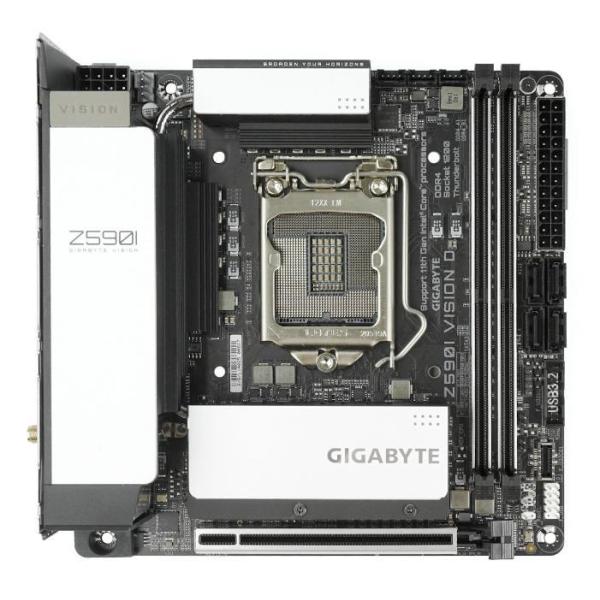 GIGABYTE Z590I VISION D LGA 1200 Intel Z590 SATA 6...