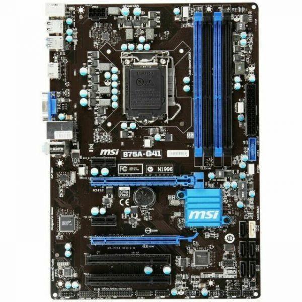 MSI B75A-G41 LGA 1155 Intel B75 HDMI SATA 6Gb/s US...