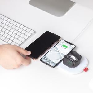 SliceCharge Pro 6コイルワイヤレス充電器 急速充電器 Qi認定 PSE認証済 iPhone12/ 11/ 11Pro/11 Pro Max/XS/XS Max/XR/X/8/8 Plus/AppleWatch/airpods