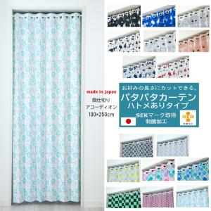間仕切り パタパタカーテン アコーディオンカーテン のれん 極み 幅100cm × 丈250cm 制菌加工 ハトメ 日本製 UV 遮熱 保温 遮像 洗える