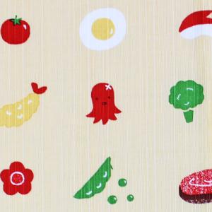 お弁当包み 風呂敷 小布 「お弁当のおかず」5...の詳細画像1