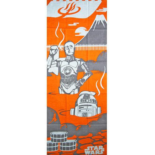 【在庫限り500円オフ】スターウォーズ和てぬぐい「C3POとR2D2　温泉」SW-TOWEL-37 ...
