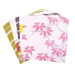 越前和紙 ふるさと越前 秋 15×15cm 和紙 セット ラッピング 包装紙 和柄 季節柄 秋 おりがみ 折り紙 折紙 揉み和紙