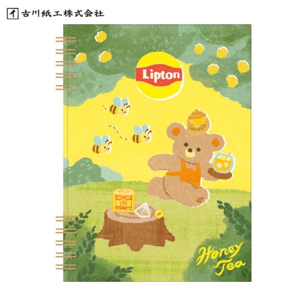 ノート 古川紙工 Lipton B6 リングノート ハニーティー XH27 別途送料 送料185円〜...