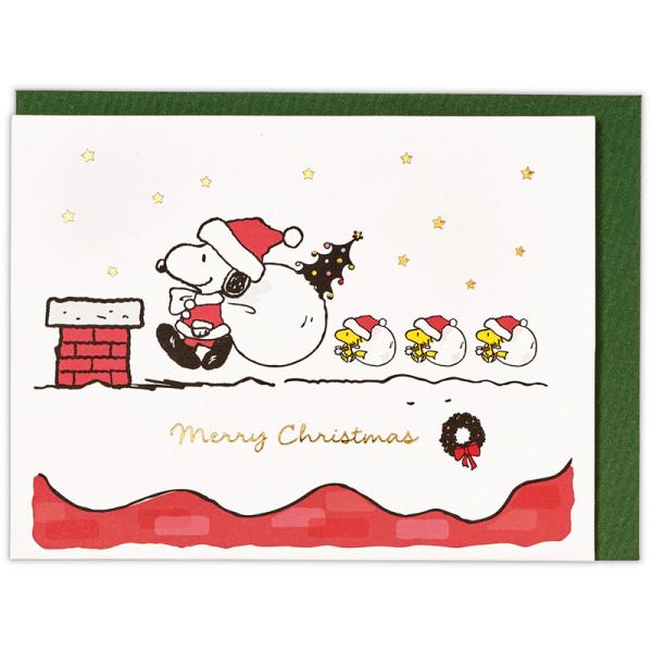 クリスマスカード ホールマーク スヌーピー プレゼントお届けII XAR-826-615 Hallm...