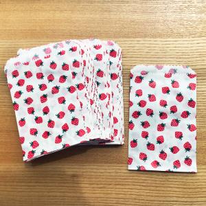 いちご袋 8号 送料180円〜 80mm×115mm 50枚 フ-628 カクケイ ギフトバッグ 別途送料